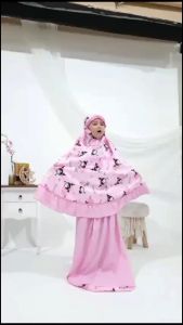 Mukena Anak Perempuan Kuromi 2in1 Sajadah | Mukena Anak Karakter | Mukena Anak Anak