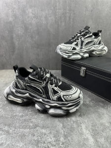 Summer 2025 Mens Comfortable Breathable Dad Shoes Thick Bottom Versatile Trendy Casual Shoes Fashionable Sporty Slip-On Sneakers