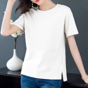 QIAOXIZI | Slimming Loose Short Sleeve T-shirt for Women