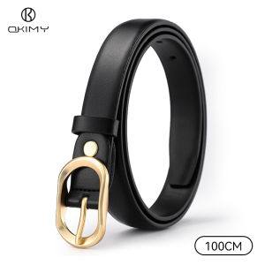 OKIMY ชุดเดรสสายรัดเอวสายรัดยาวสำหรับเข็มขัดผู้หญิงเข็มขัด PU ย้อนยุคดีไซน์หัวเข็มขัดทองหรูหราเข็มขัดหนังปรับได้สำหรับเด็กผู้หญิงชุดเดรสเสื้อโค้ทหัวเข็มขัดอัลลอยประดับด้วยหัวเข็มขัดสีทองเข็มขัดวันพักผ่อน