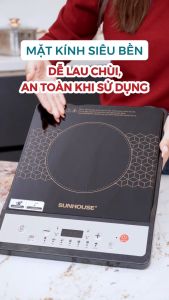 BẾP TỪ ĐƠN SUNHOUSE SHD6160 - Tiết kiệm điện phím cơ - TẶNG KÈM NỒI LẨU