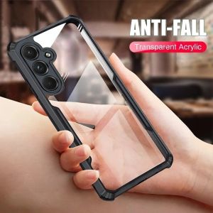 Acrylic Super Shockproof Phone Case For Samsung Galaxy A07 A17 A50 A50S A30S A11 A31 A51 A71 A12 A22 A32 A52 A72 A13 A23 A33 A53 A73 A14 A24 A34 A54 A15 A25 A35 A55 A16 A05 A05s A06 A56 A36 A26
