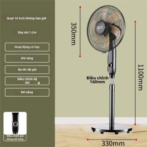 CAMEL | quạt đứng có remote Quạt Để Bàn/Sàn Điều Khiển Từ Xa Cho Học Sinh Quay Đầu Tự Động Im Lặng