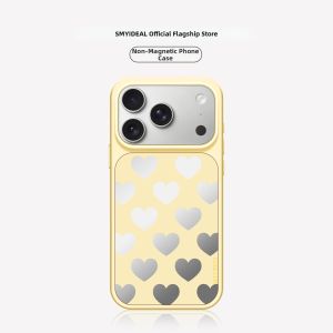 Smyideal | Magnetic Matte Heart Yellow Stylish Minimalist Phone Case