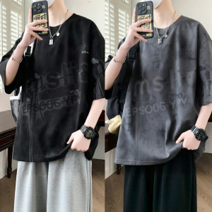 Mark Fairwhale | American Short Sleeve Letter Printed Loose Shoulders Tee