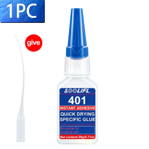 LOOLIFL | High Strength 20ML Super Glue Quick Dry Transparent Instant Adhesive Bonding For Plastic Metal Home Daily Repair All Purpose