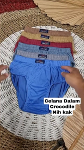 TERMURAH!! 12 pcs Celana Dalam Pria Motif Polos Sempak CD Cowok Dewasa