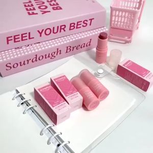 บลัชออนติด ครีมสีสวย ปัดแก้ม อิ่มตัวตามธรรมชาติ เนื้อแมตต์ กันน้ํา สีกุหลาบ 4g