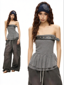 EVPGB | Design Elegant Fitted Strapless Sleeveless Summer Top