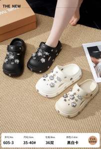 Giày Đế Dày Đế Xuồng EVA Thoải Mái Cho Nữ Mùa Hè Giày Đế Xuồng Đế Mềm Chống Trượt Thoáng Khí Chống Thấm Nước