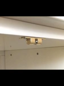 2pcs 42mm Cabinet Copper Touch Beads Lock Upgraded Dual Ball Tension Latch with 4 Pcs screws