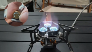 COD TaffSPORT Kompor Gas Camping Portable 1 Set Lengkap Lipat Outdoor 3 Burner Camping Stove - WD68