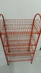 【Daily Suki Store】3/4/5-Layer Multifunctional Storage Rack-Foldable & Collapsible for Supermarket Home Kitchen & Clothing Heavy-Duty Shelf for Shoes Grocery Merchandise