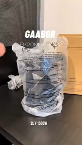 Bình đun nước siêu tốc 2L Gaabor Công suất 1800W cao cấp ấm đun innox 304 cách nhiệt EK-20M01A