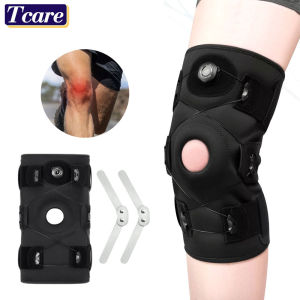 Hinged Knee Brace - Relieves ACL MCLMeniscus TearArthritis Tendon Pain Open Patella Design with Dual Metal Side Stabilizers