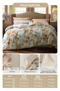 FUANNA (富安娜) | Vintage Floral Light Soft Bed Set