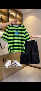 BeiYiMeng Boys Clothing Sets Korean Colour Block Round neck t-shirt Suits For 4-16 years Kid Sport Outfit For Medium and Big Children Clothes Handsome Stylish