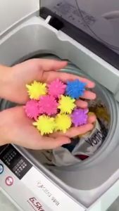 Bóng Giặt Quần Áo Cầu Gai Sinh Học Có Khả Năng Khử Tĩnh Điện Trên Vải Giữ Cho Sợi Vải Luôn Mềm Mại