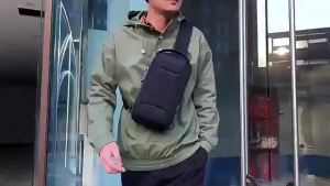 WEIXIER Nam Chống Nước USB Túi Đeo Vai Chống Trộm Đeo Túi Du Lịch Messenger Sling Thiết Kế Thời Trang Túi Đeo Trước Ngực Có Túi Bên Trong