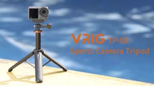 Gậy Tự Sướng Kiêm Chân Máy Ảnh Uurig Vrig TP-08 Có Thể Kéo Dài Làm Bằng Nhôm Tương Thích Với Insta360 GoPro Hero10 9 8 - Dùng Cho Vlog & Selfie