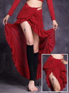 New 2024 Belly Dance Skirt Practice Suit Eastern Dance Half-length Performance Long Skirt One-piece Dancewear for Women