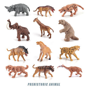 12 Simulated Prehistoric Animal Models Of Ancient Hominids Giant Rhinoceros Mammoths Multiple ChildrenS Decorative Toys
