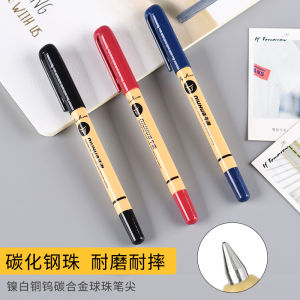 Smooth 1.0mm Gold Ageless Bull Ballpoint Pen Thick Tip Medium Oil Pen Blue Extra Bold Red Black Teacher Special Large Head Oil Pen Core Writing Practice Red Thick Core Atom Pen