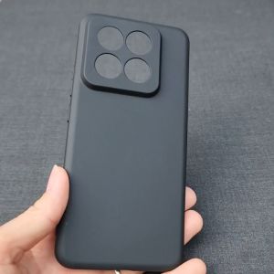 Ốp Lưng Dẻo Chống Bẩn Xiaomi 14/ 14 Pro Xiaomi 14T Note 13 Pro 5G Nhám Không Bám VÂN TAY TPU ĐEN Có Gờ Bảo Vệ Camera