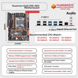 HUANANZHI | AI Gaming Design Motherboard CPU Set