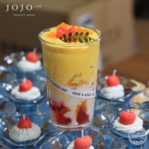 High Aesthetic Chromium Jojos Candle Summer Creamy Lychee Melon Scented Candle Home Decorative Accessories Universal Use
