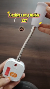 Lamp Holder E27|13A plug 3 pin plug E27 to E27 Light holder Extension plug Bulb Led with Plug 3 pin socket Mentol E27