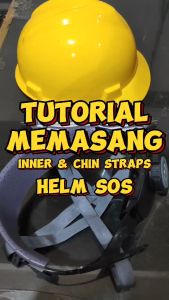 Helm Proyek Helm Safety Helm Pekerja Merk SOS dengan Inner Helm Putar Fastrac