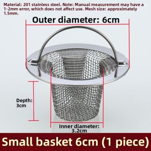 Hair Filter Stainless Steel Sink Strainer
