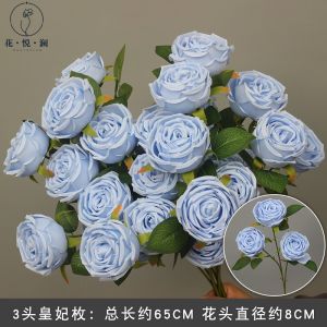 Bộ Ba Bông Hoa Cưới Phong Cách Hoàng Gia Giả Để Trang Trí Nhà Bó Hoa Cầm Tay Bông Hoa Hồng Giả Để Trang Trí Không Gian