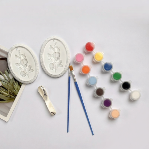 DIY Numbered Oil Painting Tulip Rose Tabletop Decor