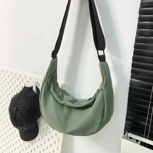 2025 New Fashion Large Capacity Casual Commuter Travel Tote Bag Womens Single Shoulder Crossbody Bag Trendy Brand Ins Nylon Bag