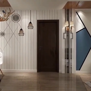 MT 3D waterproof self-adhesive wallpaper wallpaper dormitory bedroom living room PVC furniture renovation sticker wallpaper sticker (10m x 45cm)