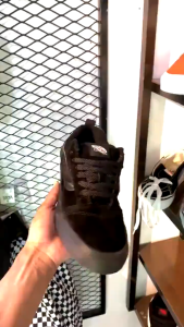 [BONUS KAOS KAKI] Sepatu Gemuk Pria KNU Skool Full Black Bahan Tebal & Kuat Ready Size 39 - 43