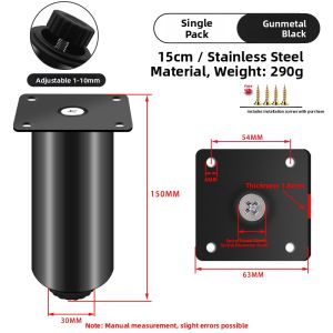 FULAIAN | Stainless Steel Furniture Leg Raisers