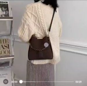 Ladies Fashion Leather Bucket Bag