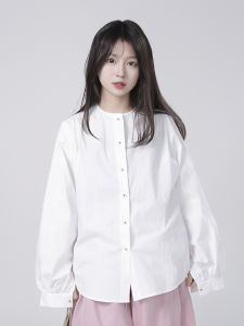 เสื้อเชิ้ตคอโปโลแขนยาวหลวมๆ สไตล์ญี่ปุ่น ทรงหลวมๆ สำหรับผู้หญิง ทรงพอดีตัว ทรงหลวมๆ สำหรับฤดูใบไม้ผลิ ปี 2025