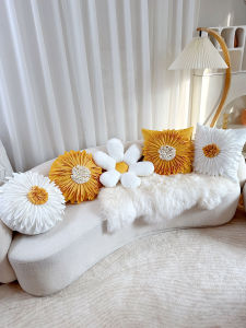 Yellow Chrysanthemum Floral Decorative Pillow