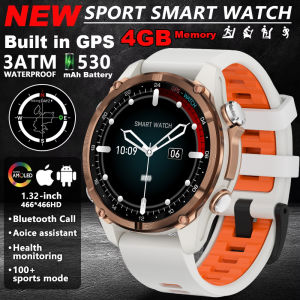 Lenovo | HD350 Pro Men Smart Watch AMOLDE GPS Track Offline Map 4GB Memory Recorder Flashlight Outdoor Sport Barometer Altitude Compass