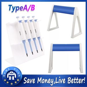 【Local delivery】 Plastic A-type L-type Pipettor Rack HIPS Material Pipette Holder Pipetting Device Bracket Pipette-Holder