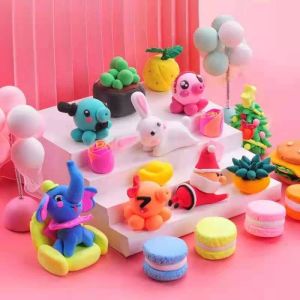 Đất Sét Tự Khô Không Dính Tay Kèm Dụng Cụ Hỗ Trợ Làm Slime Tạo Hình Nhân Vật Dễ Thương