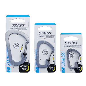 Lockable D-Type Stainless Steel Keychain Buckle
