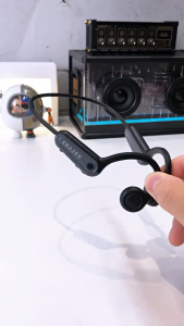 Lenovo ERAZER XF22 หูฟังไร้สาย Bone Conduction แบบคล้องหู หูฟังกีฬา ระดับการกันน้ำ IPX5 บลูทูธ Bluetooth 5.4 หูฟังกีฬา Touch Control หูฟังสเตอริโอ HiFi หูฟังแบตอึด หูฟังกีฬากันน้ํา หูฟังไร้สาย Bluetooth earphone