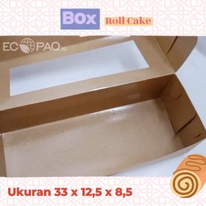 Dus Roll Cake - Box Bolu Gulung - Tebal (isi 10 pcs)