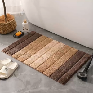 Healthyhomes Premium Microfiber Striped Anti-Slip Bath Mat 40x60cm Soft Absorbent Kitchen Rug