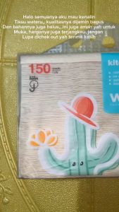 Tisu Bambu D5 Dapur Kitchen Towel 150 Lembar 2 Ply / Wateru Premium Bamboo Tissue Kitchen Hanging